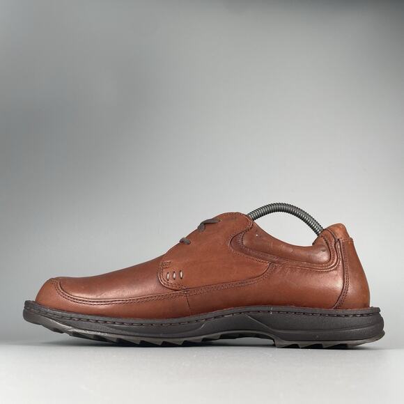 Timberland 73512 Men’s 9-9.5 Brown Leather Smart Comfort Oxfords Shoe Waterproof - Picture 7 of 9